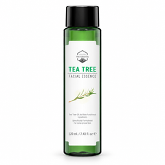 Naturista tea tree facial essence 220ml — complete product contents on white background