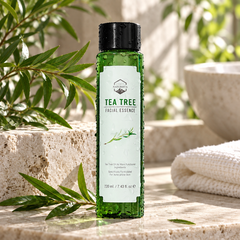 Naturista tea tree facial essence 220ml — product lifestyle photograph