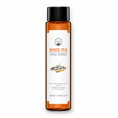 Naturista white tea facial essence 220ml — complete product contents on white background