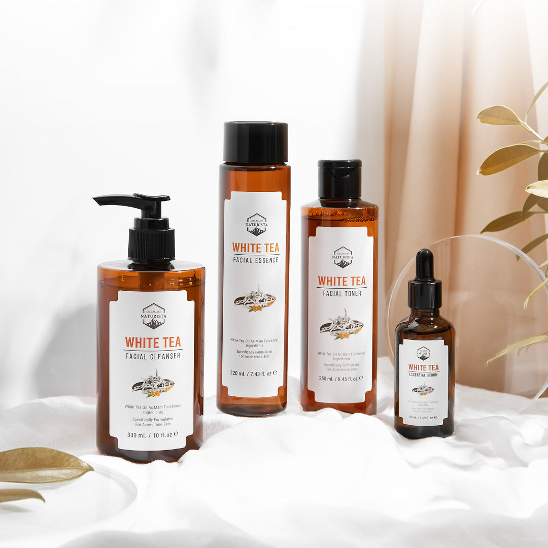 Naturista white tea special set — product lifestyle photograph