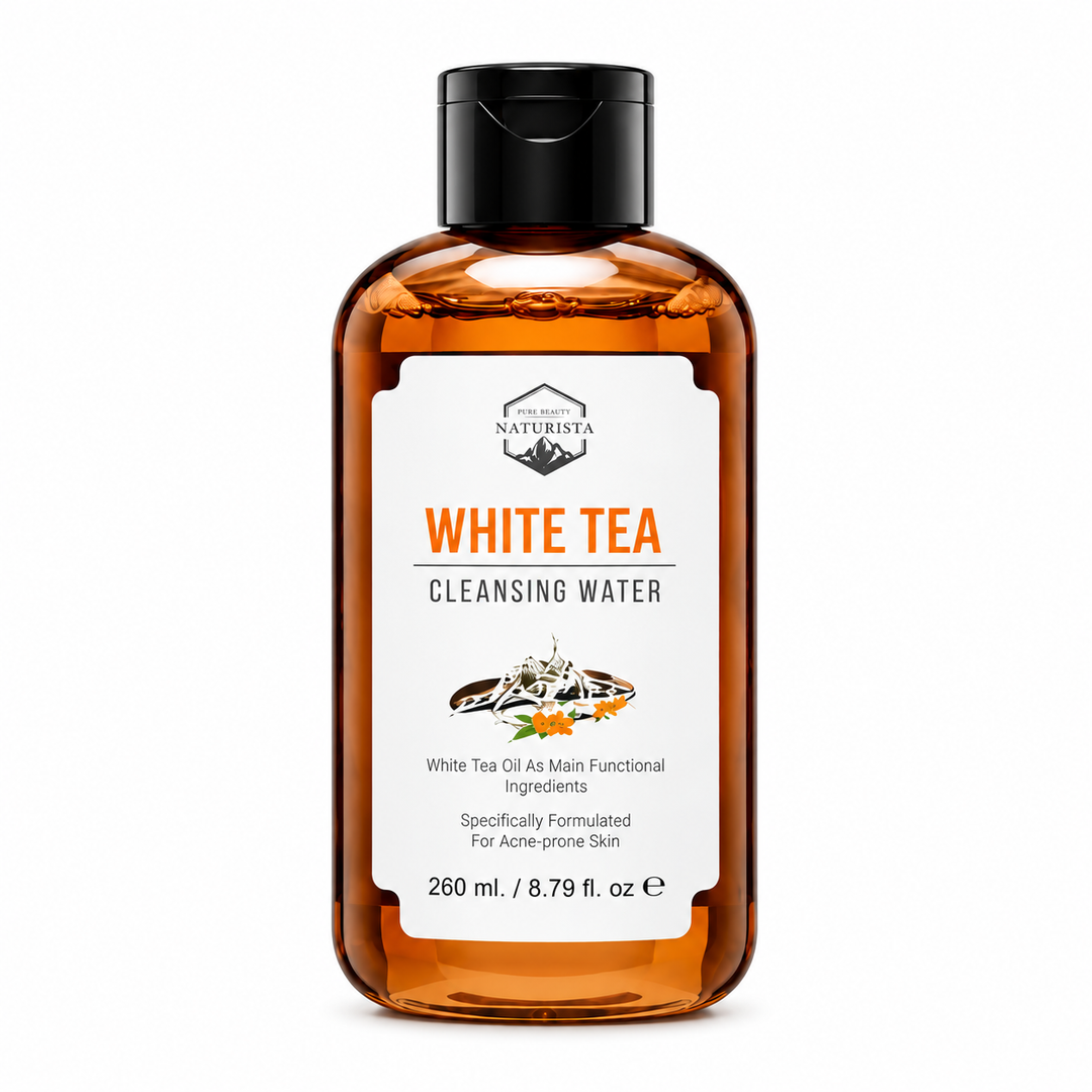 Naturista White Tea Cleansing Water 260 ml on white background