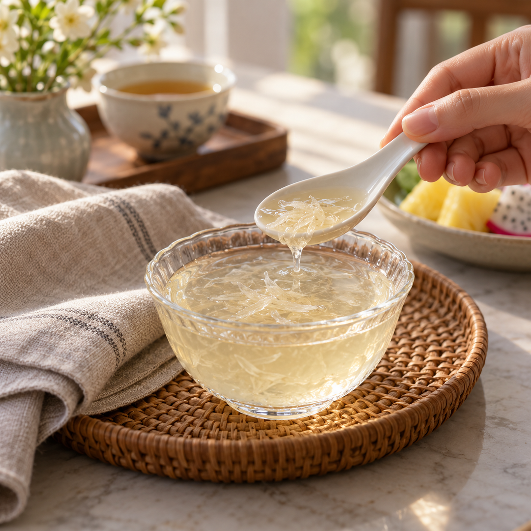 Nest — illustrative serving suggestion; accessories not included