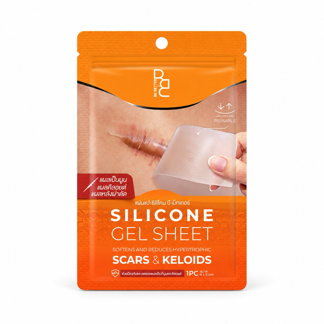 BE BETTER Silicone Gel Sheet — 1 Sheet, 4 × 5 cm per Pouch — x1