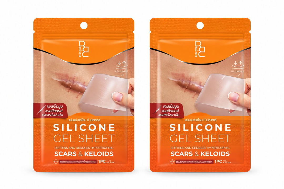 BE BETTER Silicone Gel Sheet — 1 Sheet, 4 × 5 cm per Pouch — x2