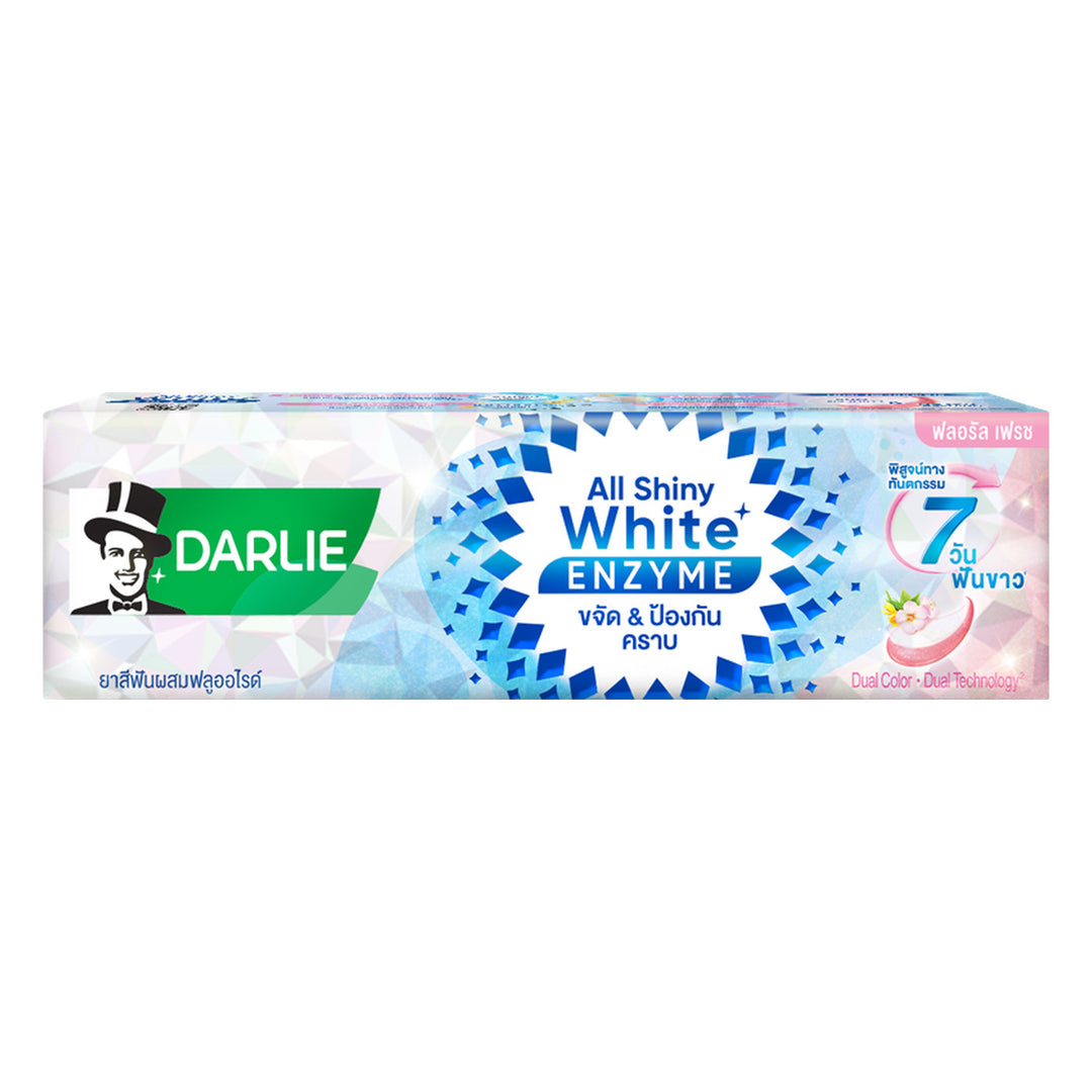 Darlie All Shiny White Enzyme Floral Fresh Toothpaste 120 g | 1 Pack — 1 identical retail packages on a white background
