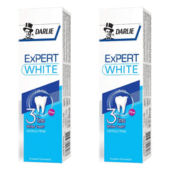 Darlie Expert White Toothpaste 120 g | 2 Packs — 2 identical retail packages on a white background