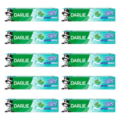 Darlie Fresh & Bright Toothpaste 140 g | 10 Packs — 10 identical retail packages on a white background