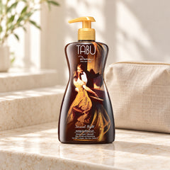 Tabu Silky Smooth & Moisturizing Shower Cream by Dana 500 ml — one individual retail unit in a bathroom setting; props not included