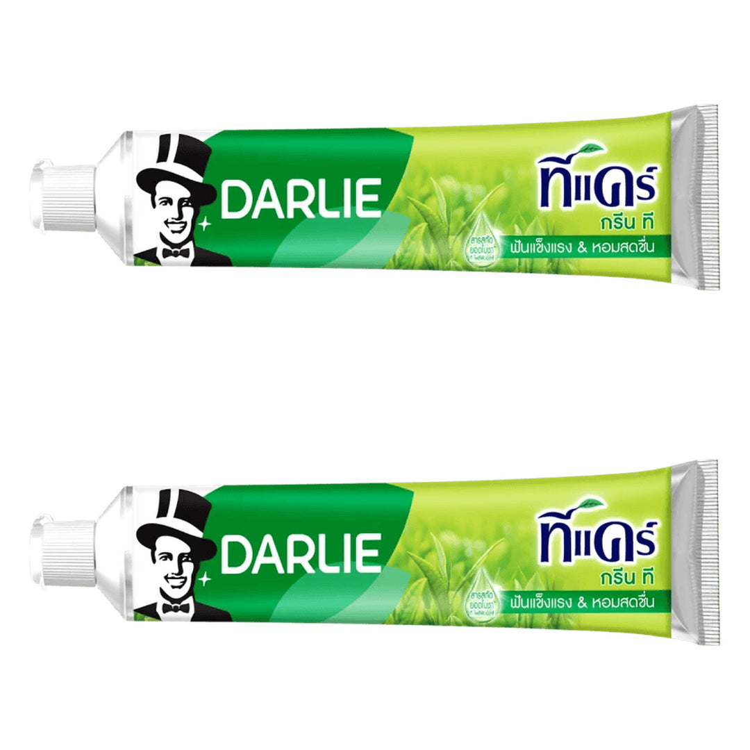 Darlie Tea Care Green Tea Toothpaste 140 g | 2 Packs — 2 identical retail packages on a white background