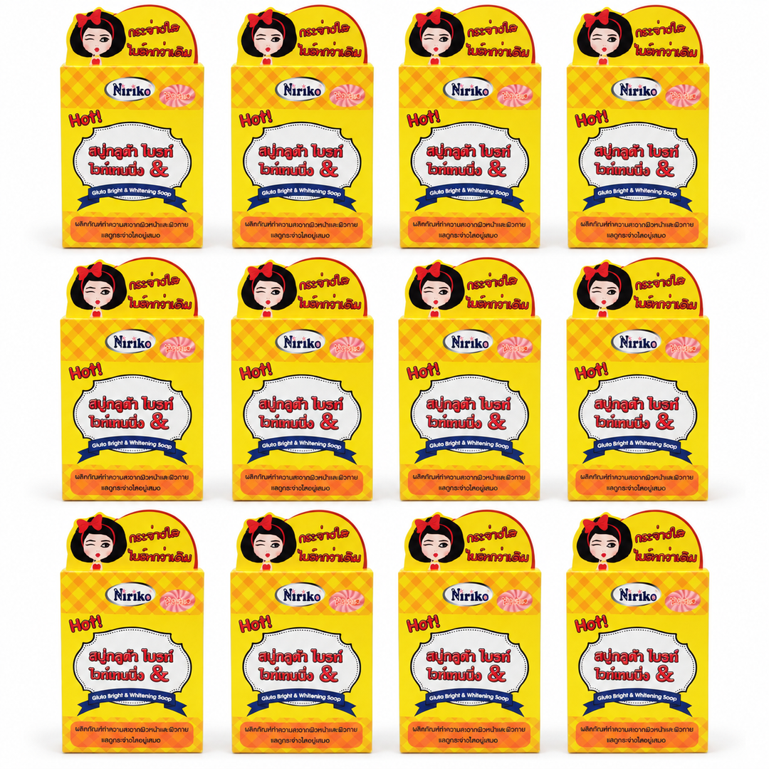niriko gluta bright 100g x12 — exact quantity on white