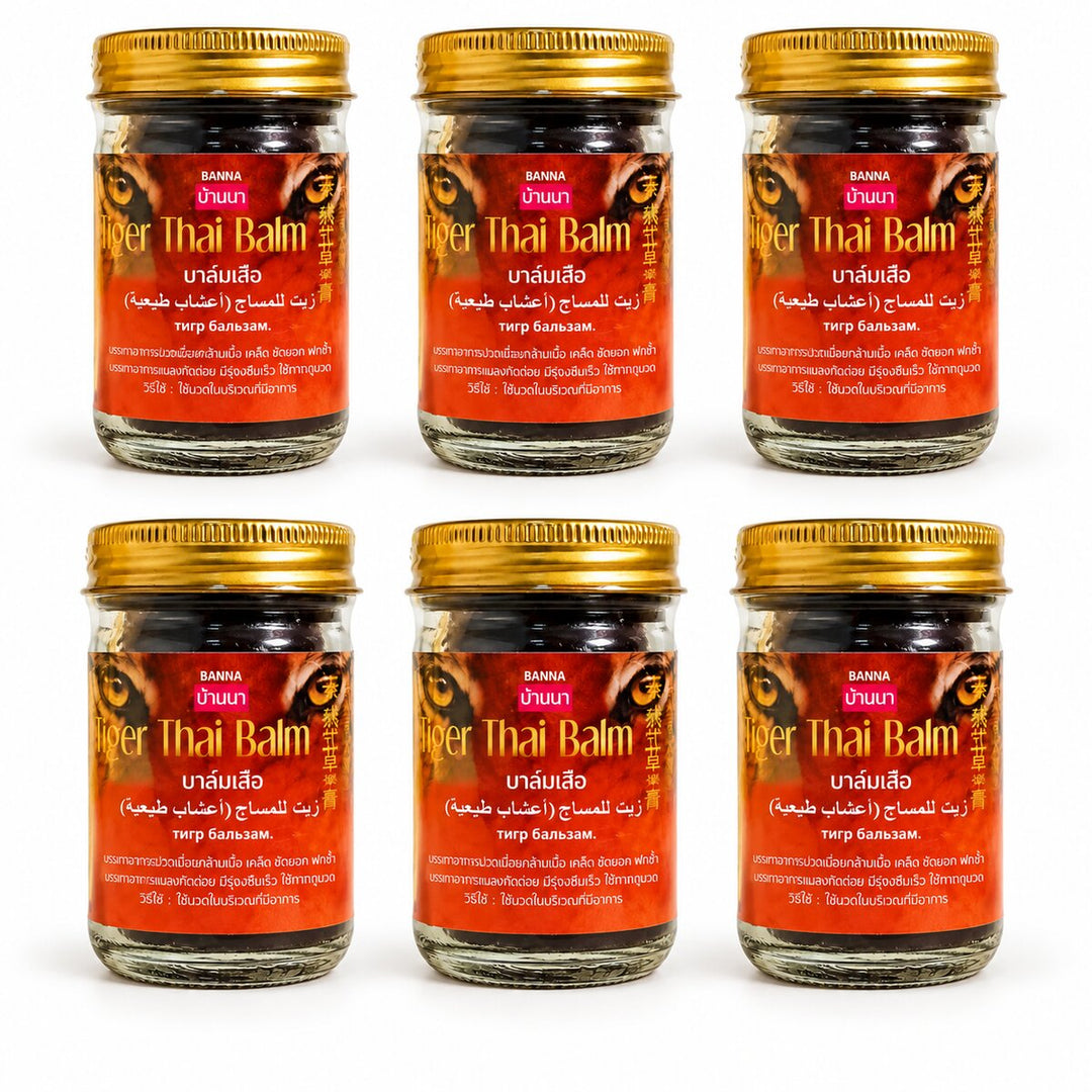 Banna Tiger Thai Herbal Balm 50 g — 6 retail units