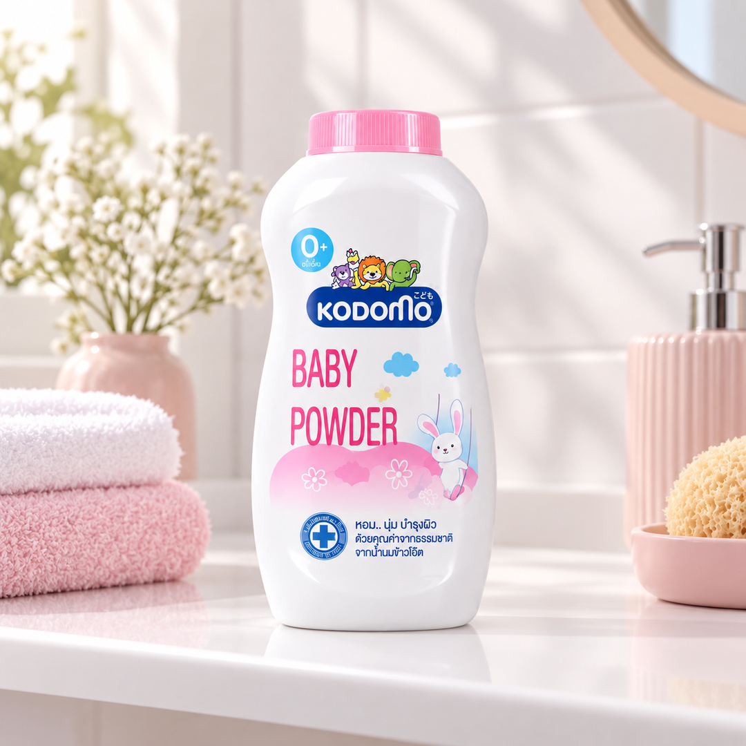 Kodomo Baby Powder 0+ Pink lifestyle 2