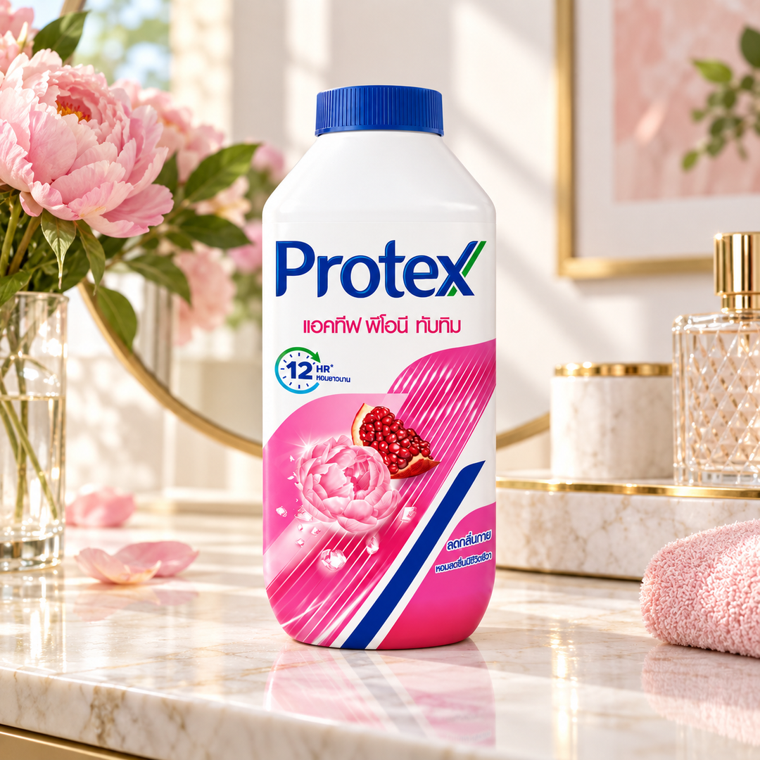 Protex Active Peony & Pomegranate Perfumed Talcum Powder 280 g lifestyle 2