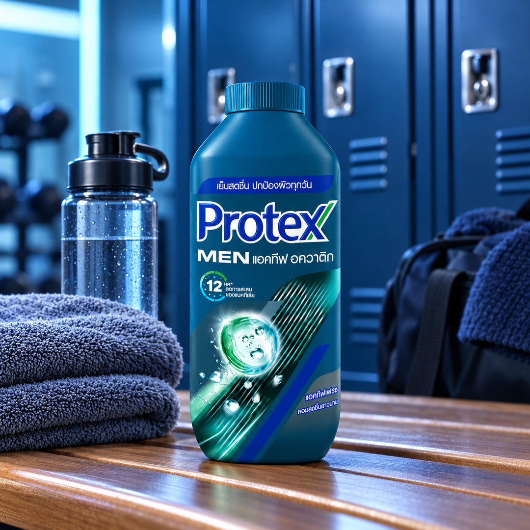 Protex Men Aquatic Talcum Powder 280 g lifestyle 2