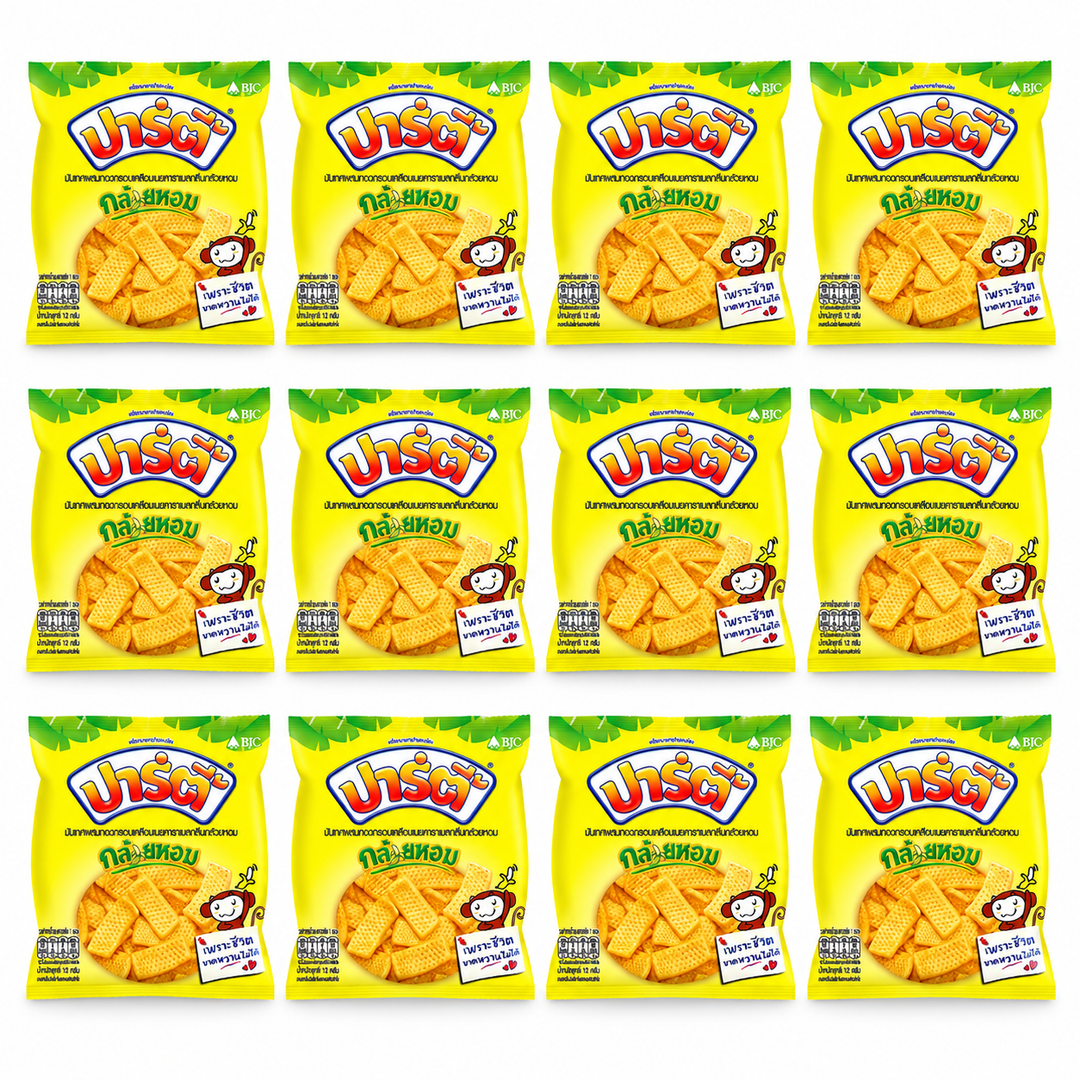 party banana 12g x12 — exact quantity on white
