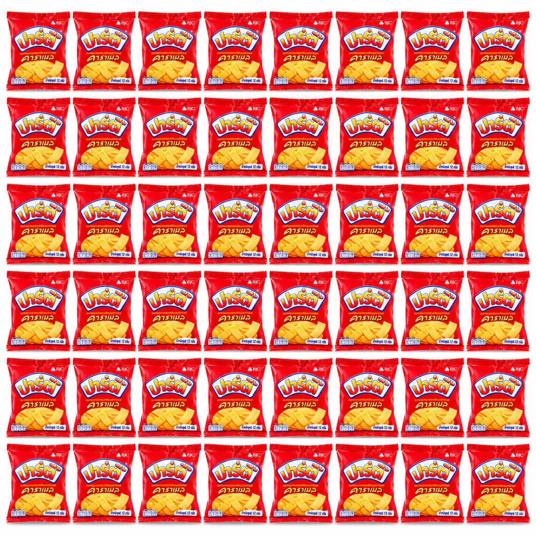 party butter caramel 12g x48 — exact quantity on white