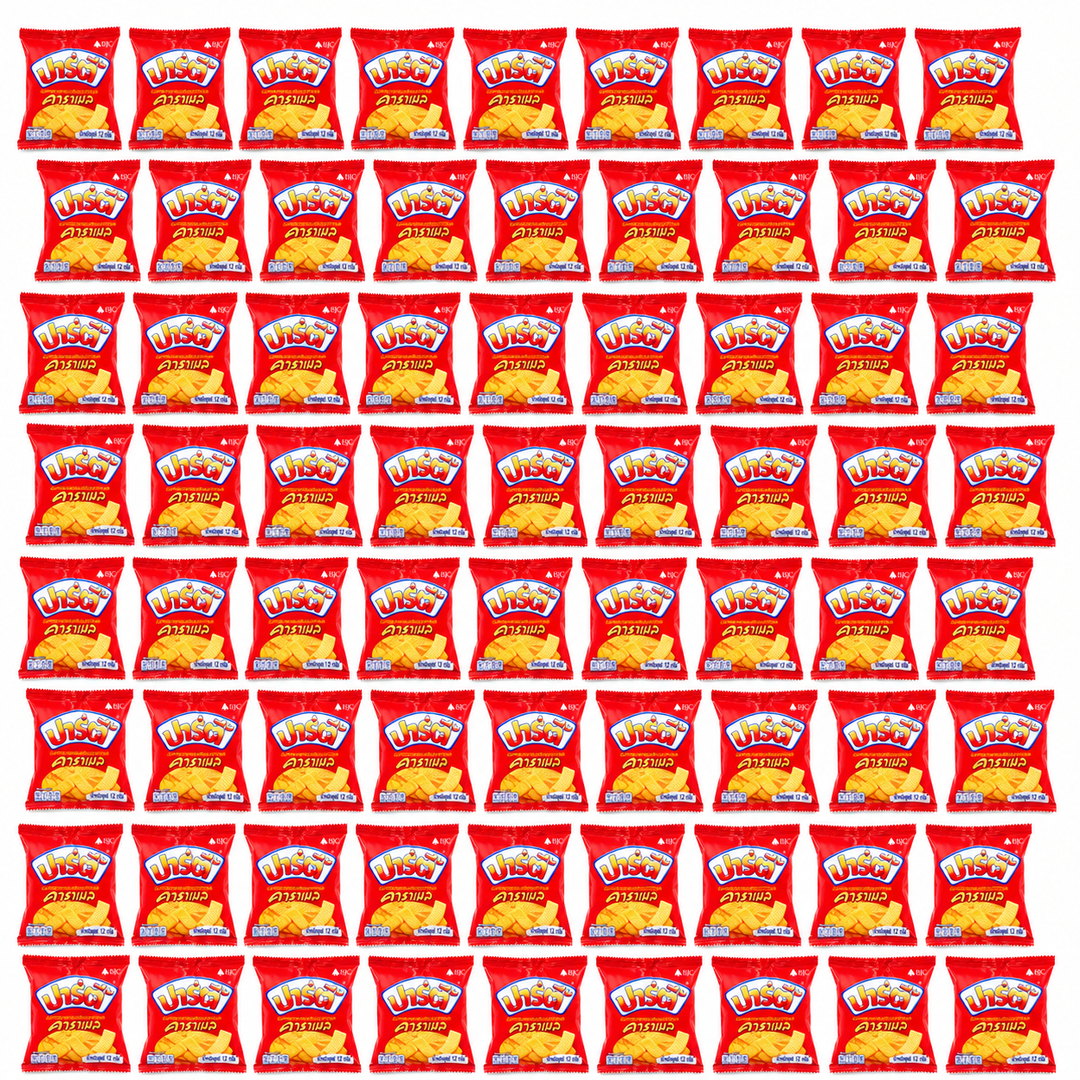 party butter caramel 12g x72 — exact quantity on white