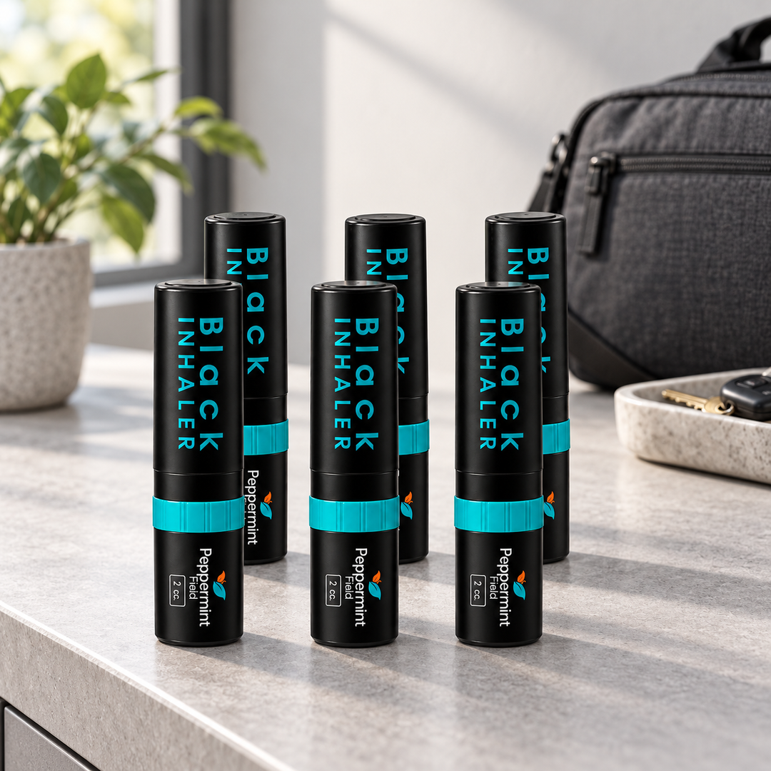 Peppermint Field Black Inhaler — 2 ml × 6 — lifestyle photograph 1