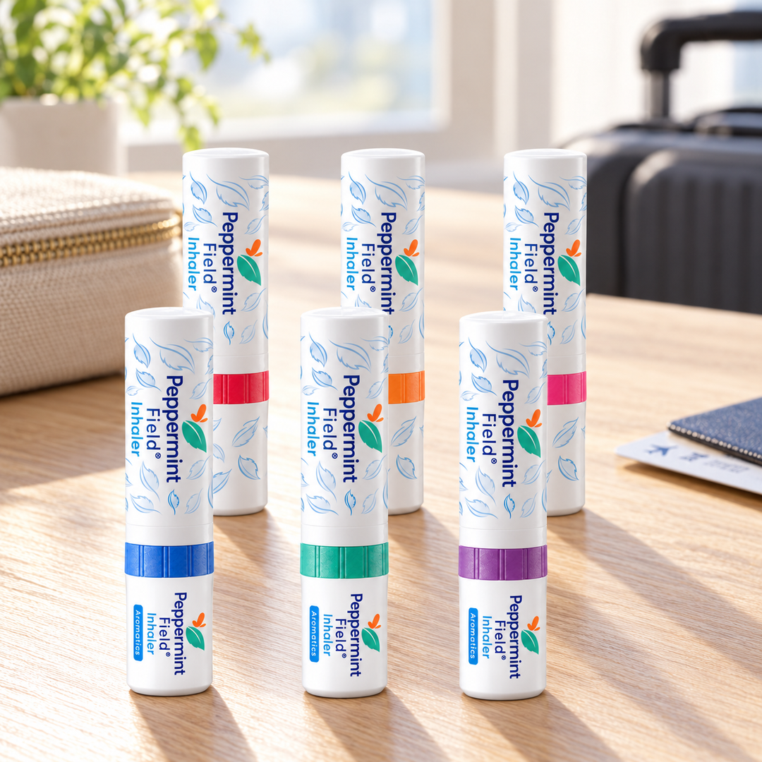 Peppermint Field Original Aromatic Inhaler — 2 ml × 6 — lifestyle photograph 1