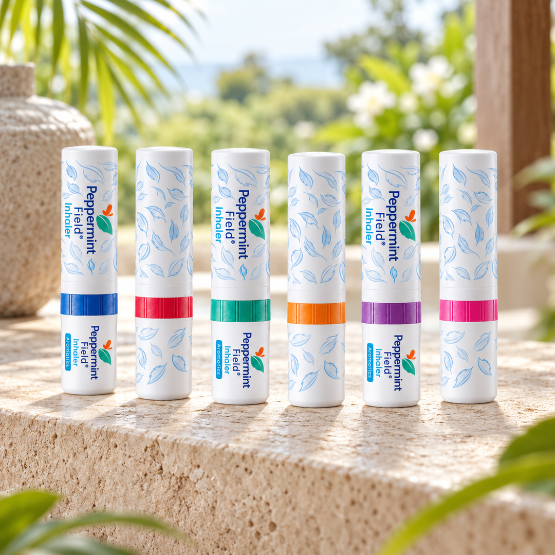 Peppermint Field Original Aromatic Inhaler — 2 ml × 6 — lifestyle photograph 2