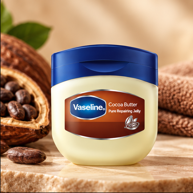 Vaseline Pure Repairing Petroleum Jelly Cocoa Butter 50 ml × 2 – lifestyle image