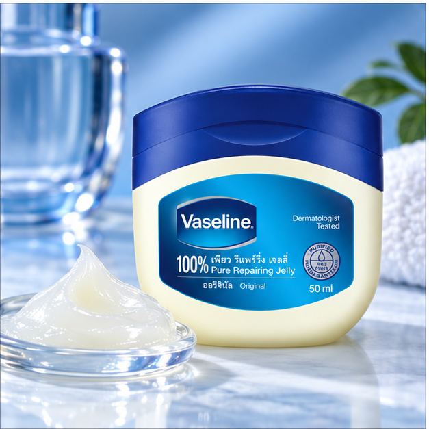 Vaseline Pure Repairing Petroleum Jelly Original 50 ml × 2 – detail image