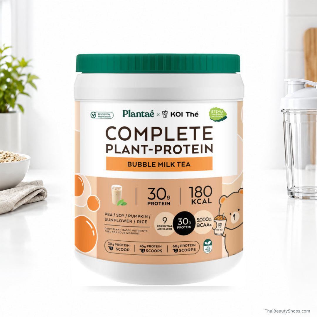 plantae complete plant protein bubble milk tea 800 g tub lifestyle 1