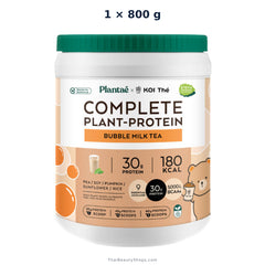 plantae complete plant protein bubble milk tea 800 g tub x1