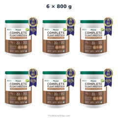 plantae complete plant protein dutch chocolate 800 g tub x6