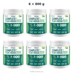 plantae complete plant protein green smoothie 800 g tub x6