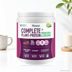 plantae complete plant protein mixed berries 800 g tub lifestyle 2