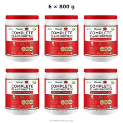 plantae complete plant protein original thai tea 800 g tub x6