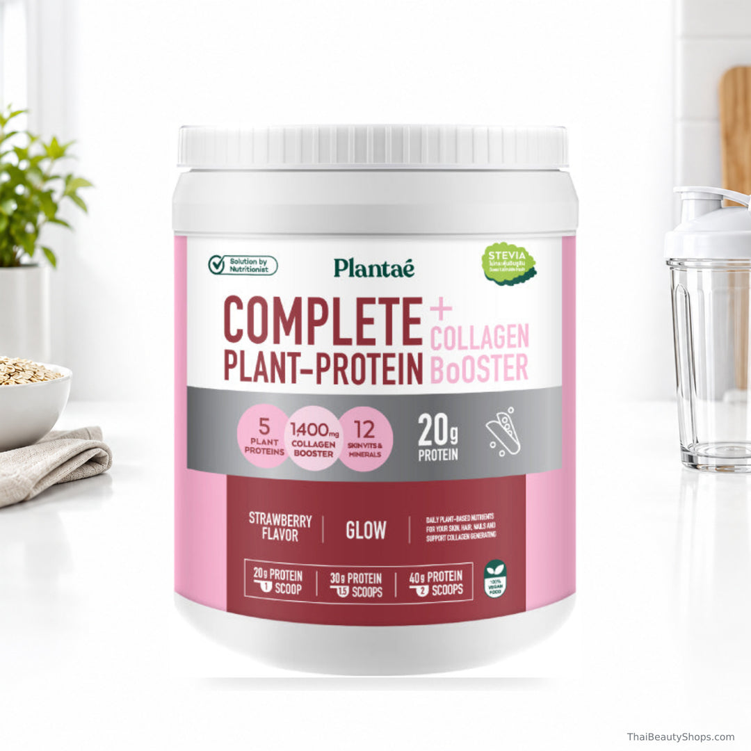 plantae complete plant protein strawberry 800 g tub lifestyle 1