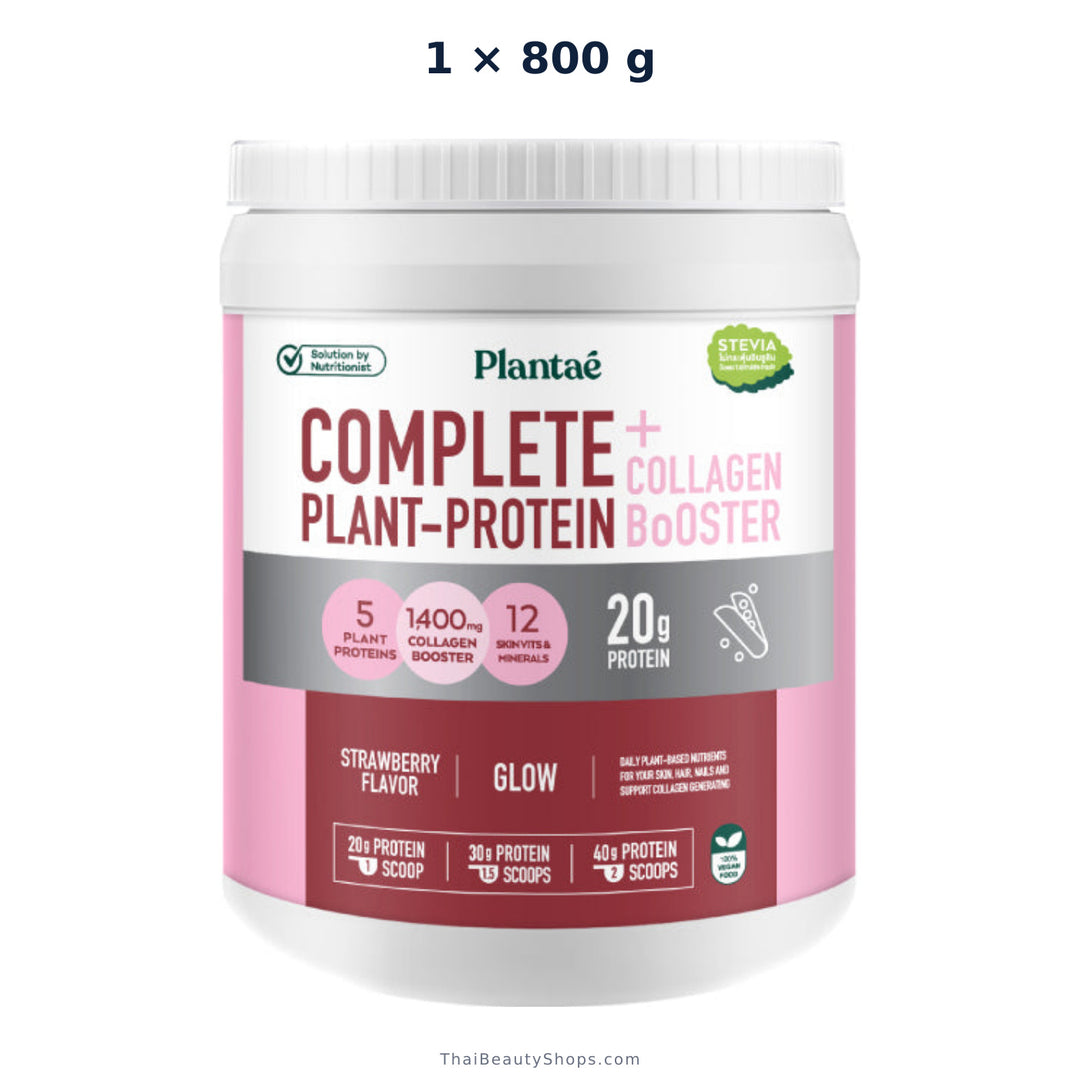 plantae complete plant protein strawberry 800 g tub x1