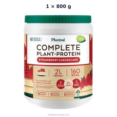 plantae complete plant protein strawberry cheesecake 800 g tub x1