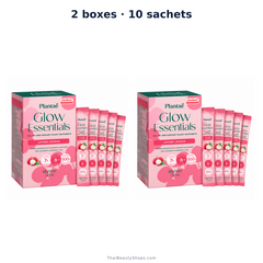 plantae glow essentials lychee licious 5 sachets per box packs of 2 4 or 6 x2