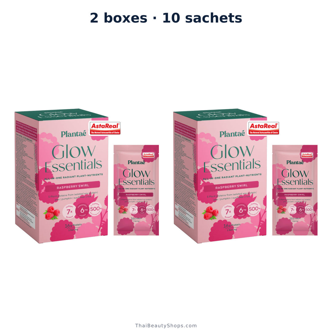 plantae glow essentials raspberry swirl 5 sachets 26 g x2