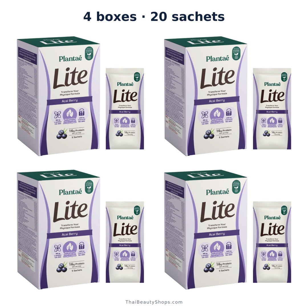 plantae lite protein acai berry 5 sachets 28 g x4