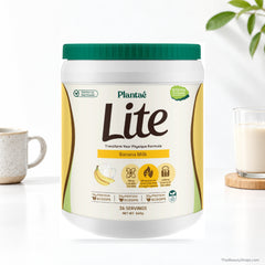 plantae lite protein banana milk 660 g tub lifestyle 2