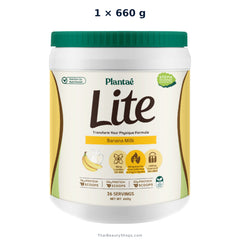 plantae lite protein banana milk 660 g tub x1