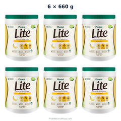 plantae lite protein banana milk 660 g tub x6