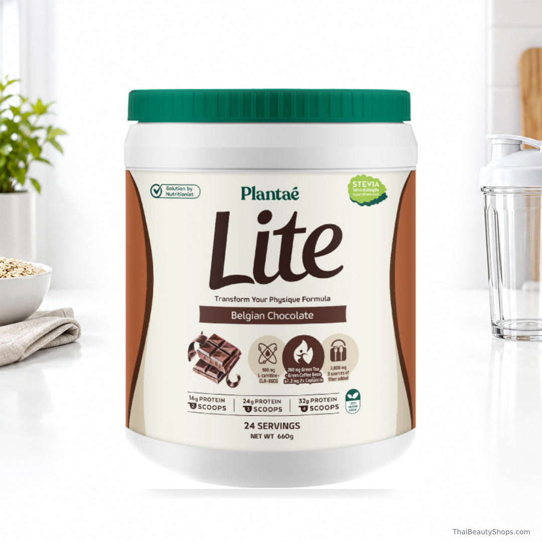 plantae lite protein belgian chocolate 660 g tub lifestyle 1
