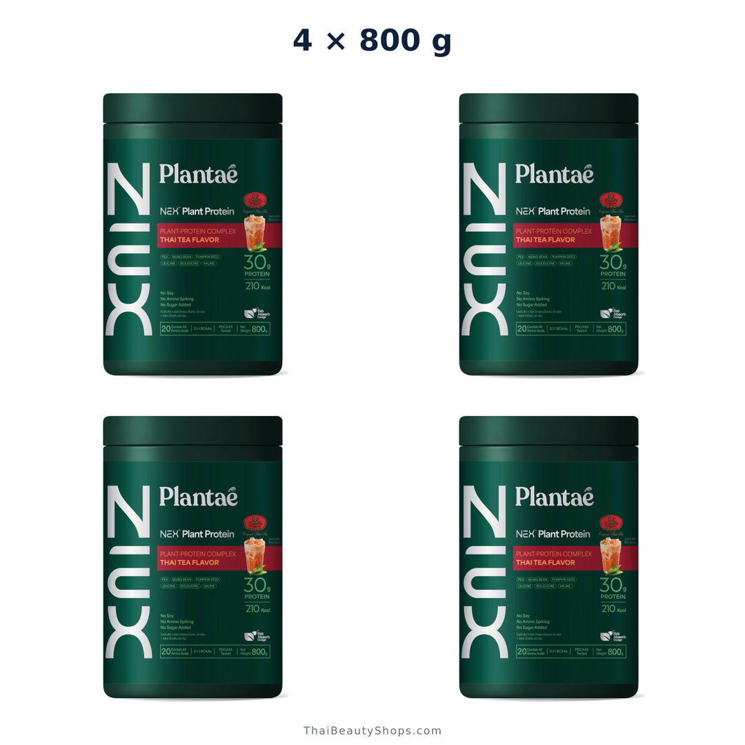 plantae nex protein thai tea 800 g tub x4