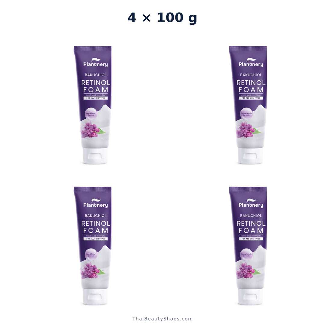 plantnery bakuchiol retinol amino based whip foam 100 g x4