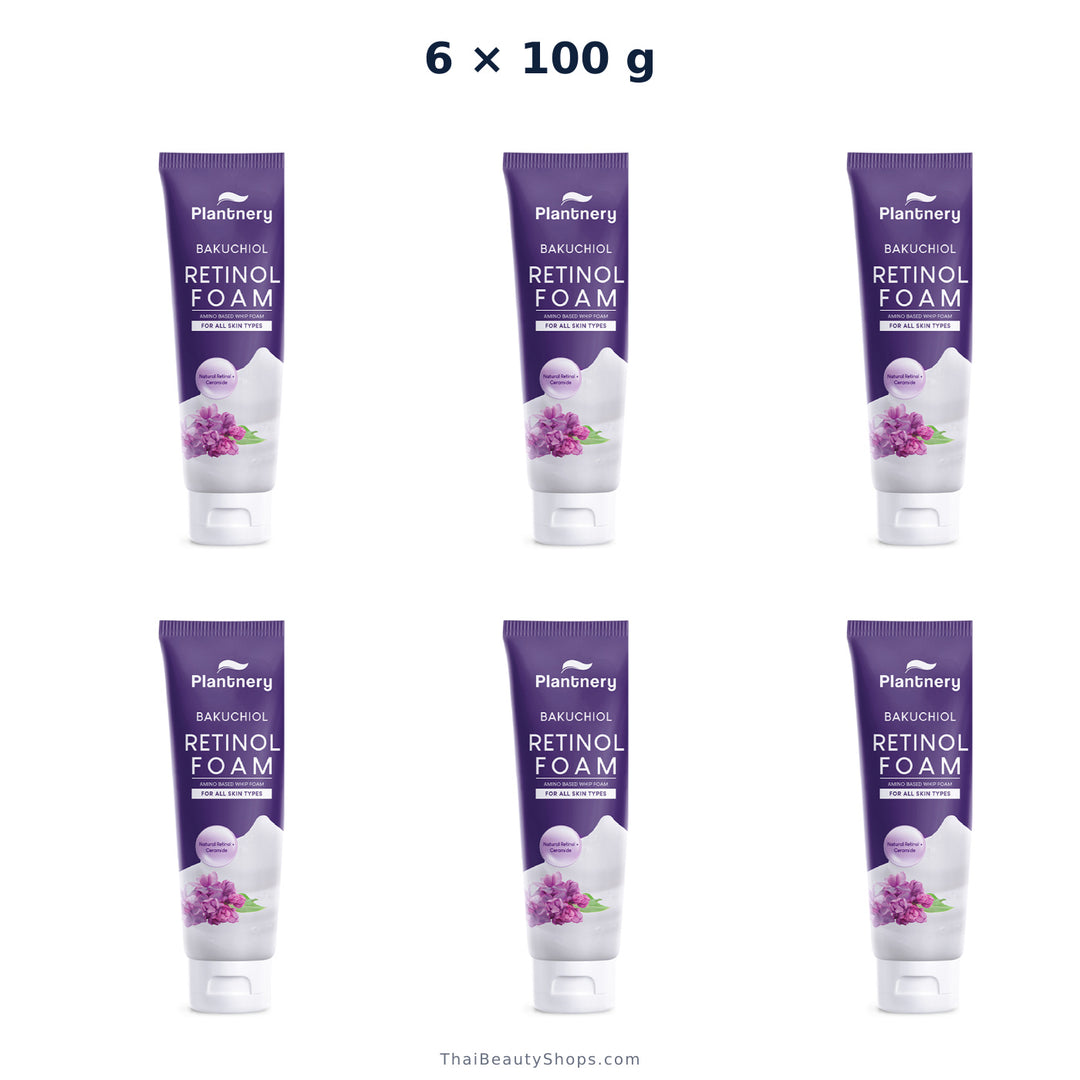 plantnery bakuchiol retinol amino based whip foam 100 g x6