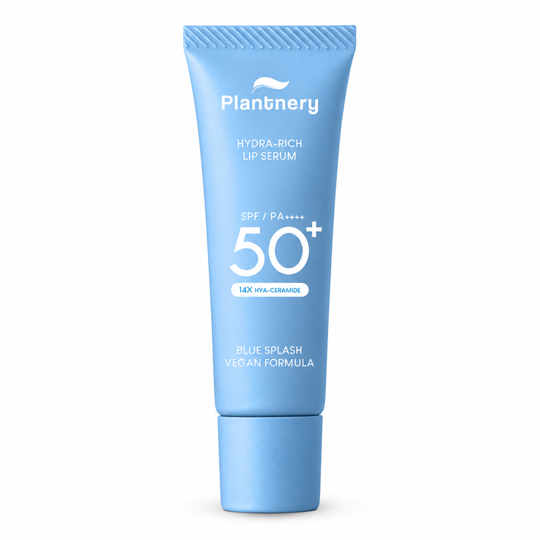 Plantnery Blue Ceramide Deep Moist UV Vegan Lip Serum 10 g on white background