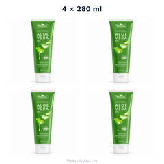 plantnery california aloe vera soothing gel 280 ml x4