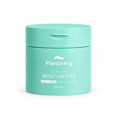 Plantnery Cica + Hyaluronic Moisture Toner Pads 80 Pads 160 ml on white background