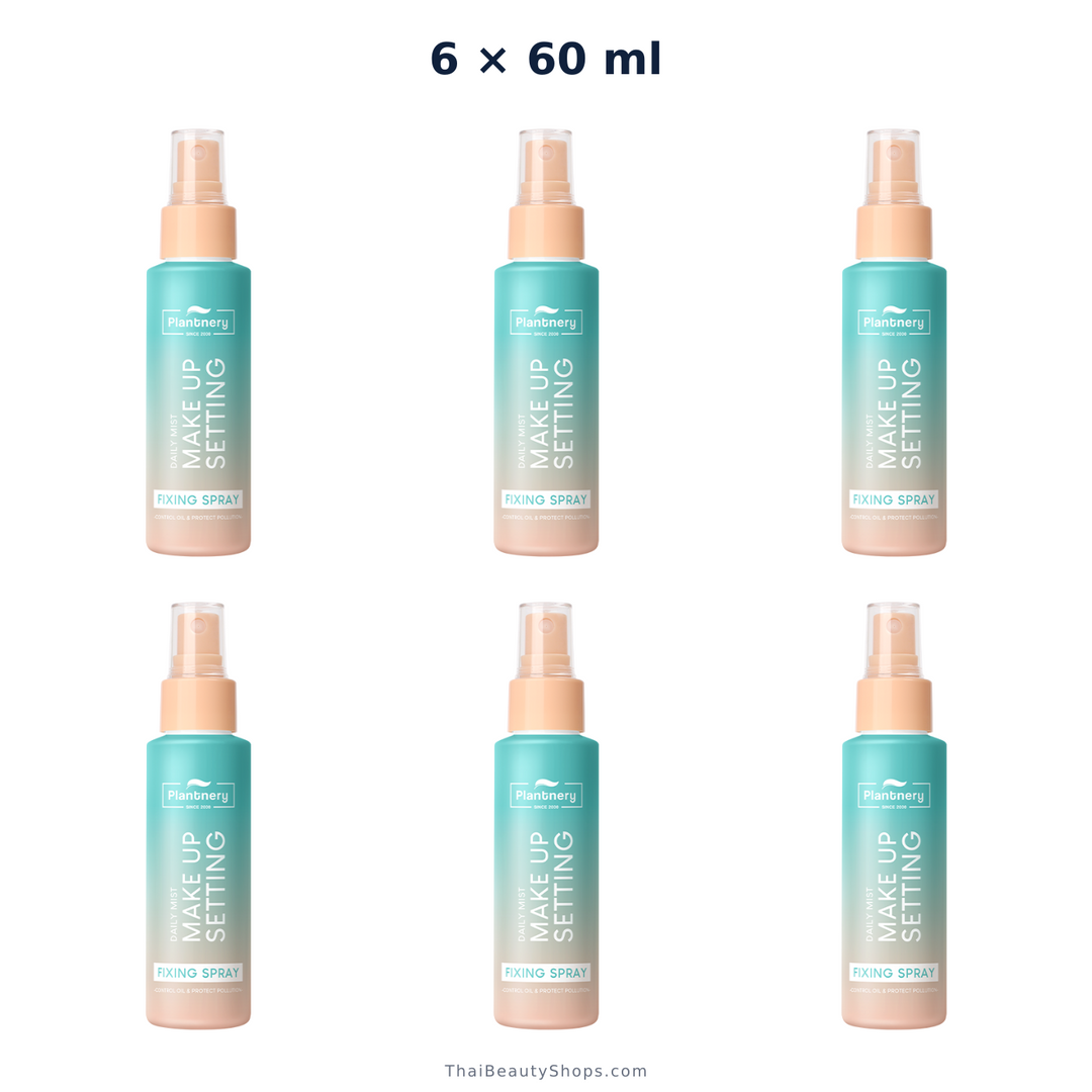 plantnery daily setting mist fixing spray 60 ml 1 2 or 4 pack x6