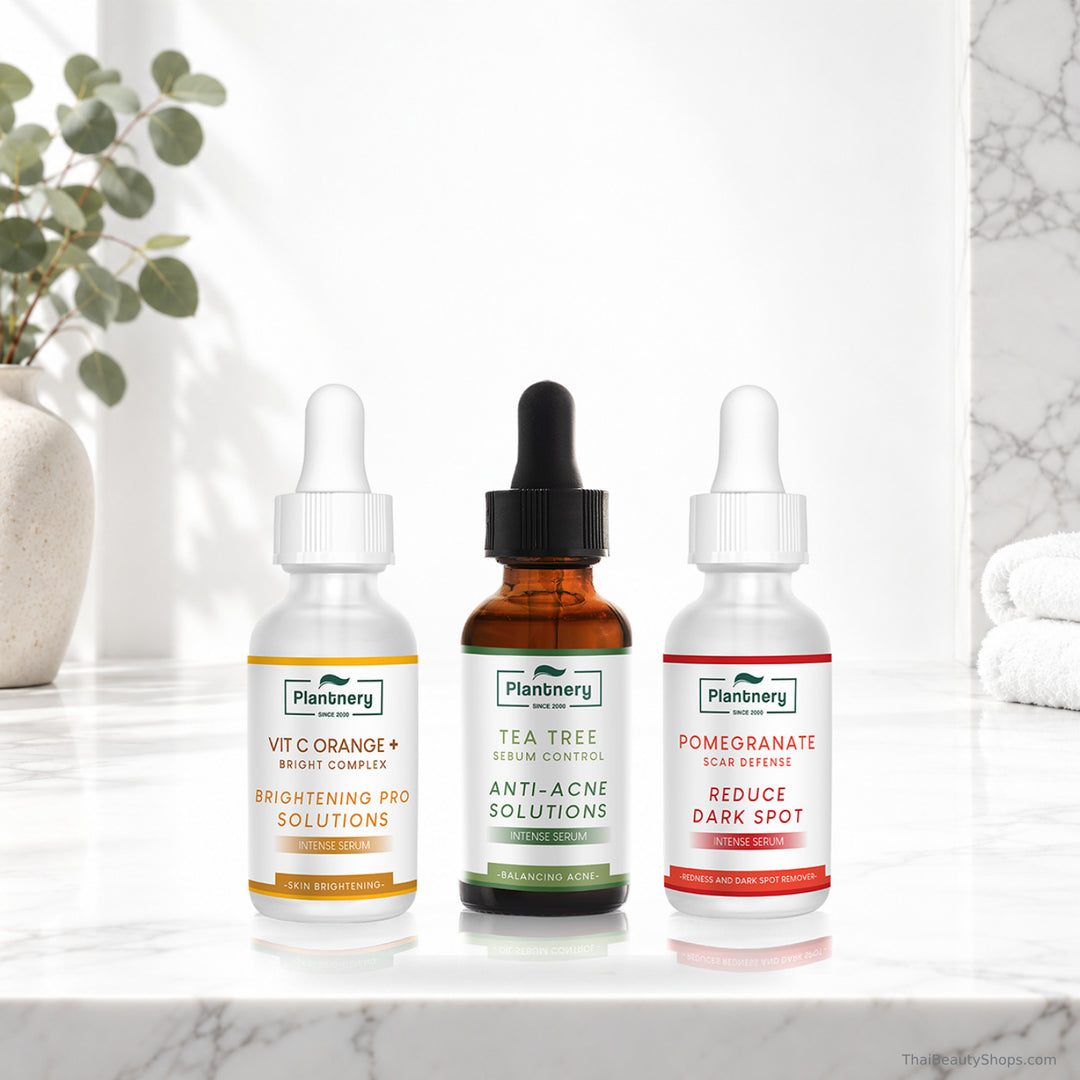 plantnery intense serum discovery set tea tree yuzu orange pomegranate 3 30 ml lifestyle 1
